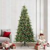 vidaXL Sapin de Noël Artificiel à Branches Articulées Vert 240 cm