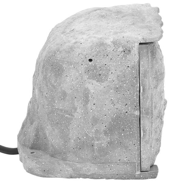 vidaXL Prise d'ext&eacute;rieur avec piquet et capteur de lumi&egrave;re &agrave; 4 voies