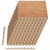 vidaXL Tapis de sol de piscine 50 pc bois 18 m&sup2; Mousse EVA