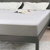 vidaXL Surmatelas Blanc 140 x 200 cm Tissu Jacquard