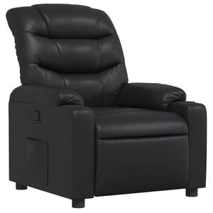 vidaXL Fauteuil inclinable Noir Similicuir