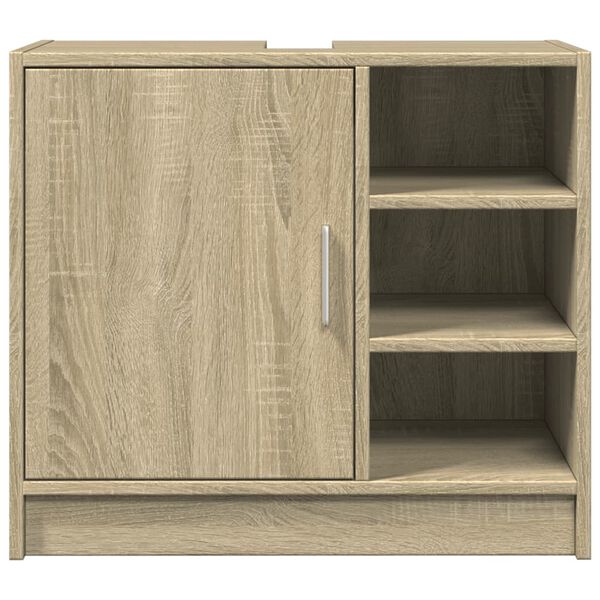 vidaXL Armoire d'évier chêne sonoma 63x29x55 cm bois d'ingénierie