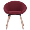 vidaXL Chaise de salle &agrave; manger Rouge bordeaux Tissu