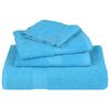 vidaXL Serviettes de toilette 2 pièces FROGN Turquoise 30x30 cm 100 % coton
