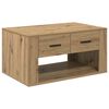 vidaXL Table basse Ch&ecirc;ne artisanal 80 x 50 x 40 cm Bois d'ing&eacute;nierie