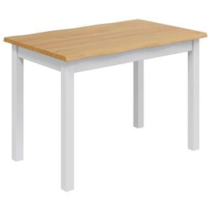 VidaXL Table de salle &agrave; manger / Table de repas EKAI Blanc