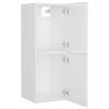 vidaXL Armoire de salle de bain Blanc brillant Bois d&rsquo;ing&eacute;nierie