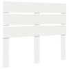 vidaXL T&ecirc;te de lit Blanc 135 cm Bois d'ing&eacute;nierie