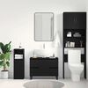 vidaXL Cabinet de salle de bain avec tiroir Ch&ecirc;ne noir 80 x 33 x 60 cm