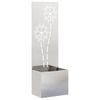 vidaXL &Eacute;cran de confidentialit&eacute; de jardin Argent 50 x 32 x 150 cm