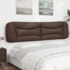 vidaXL Coussin de t&ecirc;te de lit Hvar marron 200 cm similicuir