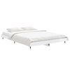 vidaXL Cadre de lit sans matelas blanc brillant 140x190 cm