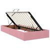 vidaXL Lit avec rangement et matelas Rose 180 x 200 cm Velours