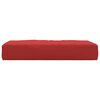 vidaXL Coussin de palette rouge 60x60x9,5 cm tissu oxford