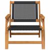 vidaXL Mobilier de jardin 2 pcs Noir 67 x 78 x 73cm