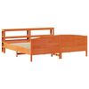 vidaXL Cadre de lit sans matelas cire marron 180x200cm bois pin massif