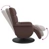 vidaXL Fauteuil inclinable de massage repose-pieds marron similicuir