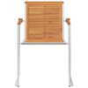 vidaXL Chaises de jardin avec coussins lot de 2 Acacia solide et acier