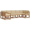 vidaXL Ensemble de canap&eacute;s d'ext&eacute;rieur 7 pc Naturel et Beige