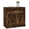 vidaXL Buffet ch&ecirc;ne fum&eacute; 70x35,5x67,5 cm bois d'ing&eacute;nierie