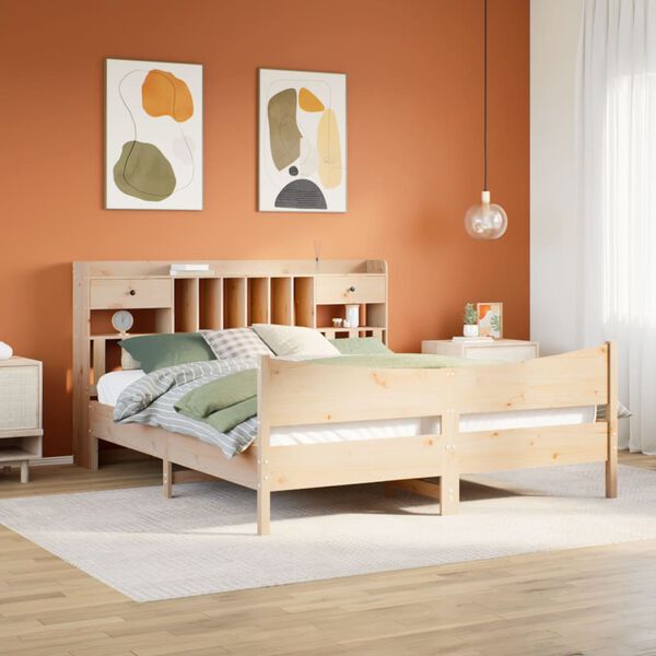 vidaXL Cadre de lit sans matelas 180x200 cm bois massif de pin