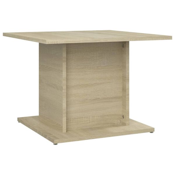 vidaXL Table basse chêne sonoma 55,5x55,5x40 cm bois d'ingénierie