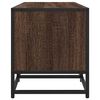 vidaXL Meuble TV chêne marron 120x35x41 cm bois d'ingénierie et métal