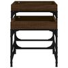 vidaXL Tables d'appoint 2 pcs Ch&ecirc;ne marron Bois d'ing&eacute;nierie