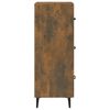vidaXL Buffet Chêne fumé 34,5x34x90 cm Bois d'ingénierie