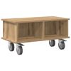vidaXL Meuble TV 68,5 x 35 x 35 cm Ch&ecirc;ne artisanal Bois d'ing&eacute;nierie