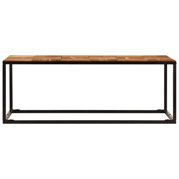 vidaXL Table basse 110x60x40 cm Bois d'acacia solide et acier