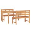 vidaXL Ensemble &agrave; manger de jardin 3 pcs Bois de teck massif