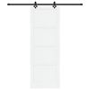 vidaXL Porte coulissante ORKDAL Blanc 83 x 232 cm Pin massif