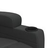 vidaXL Fauteuil Noir Similicuir