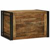 vidaXL Bo&icirc;te de rangement Marron et Noir 80 x 50 x 50 cm