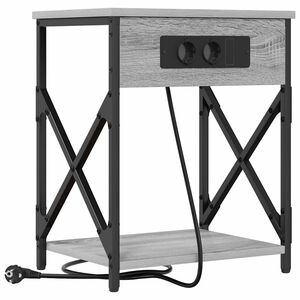 vidaXL Cabinet de chevet Gris Sonoma 41 x 31 x 51 cm Bois d'ing&eacute;nierie