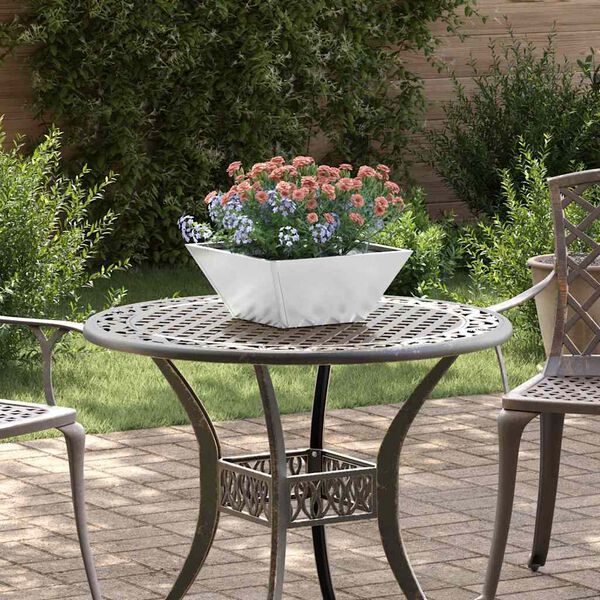 vidaXL Cache-pot de jardin 5 pcs Argent 35 x 35 x 15 cm