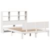 vidaXL Lit biblioth&egrave;que sans matelas blanc 140x190 cm bois pin massif