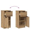vidaXL Buffet chêne artisanal 30x30x70 cm bois d'ingénierie