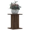 vidaXL Supports pour plantes 2 pcs ch&ecirc;ne marron bois d'ing&eacute;nierie