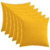 vidaXL Coussin avec oreiller HEERLEN 6 pc Jaune clair Tissu