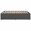 vidaXL Cadre de lit sans matelas gris fonc&eacute; 140x200 cm tissu