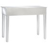 vidaXL Table console miroir MDF et verre 106,5 x 38 x 76,5 cm