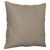 vidaXL Ensemble de canap&eacute;s 3 pcs avec coussins Taupe Tissu microfibre