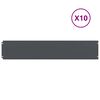 vidaXL Bordures pelouse 10pcs anthracite 20x103cm acier lamin&eacute; &agrave; froid