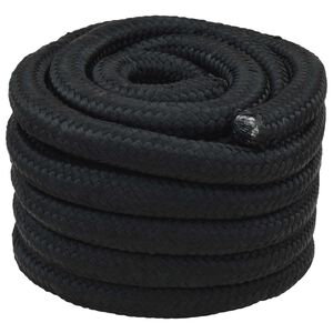 vidaXL Corde de bateau 5 m 3 Noir PP