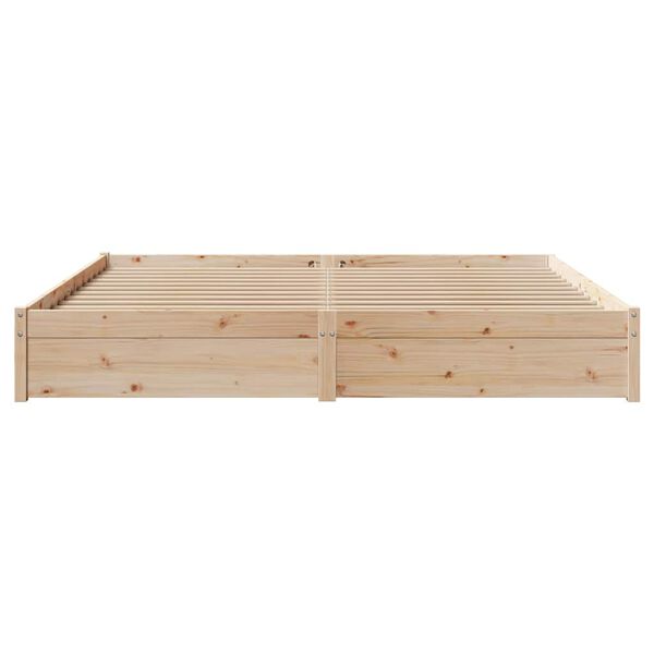vidaXL Cadre de lit sans matelas 200x200 cm bois massif de pin
