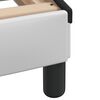 vidaXL Cadre de lit avec LED sans matelas Hvar blanc et noir 100x200 cm