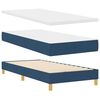 vidaXL Lit &agrave; ressorts avec matelas Bleu 90 x 200 cm tissu