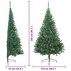 vidaXL Sapin de Noël artificiel pré-éclairé Vert 240 cm PVC
